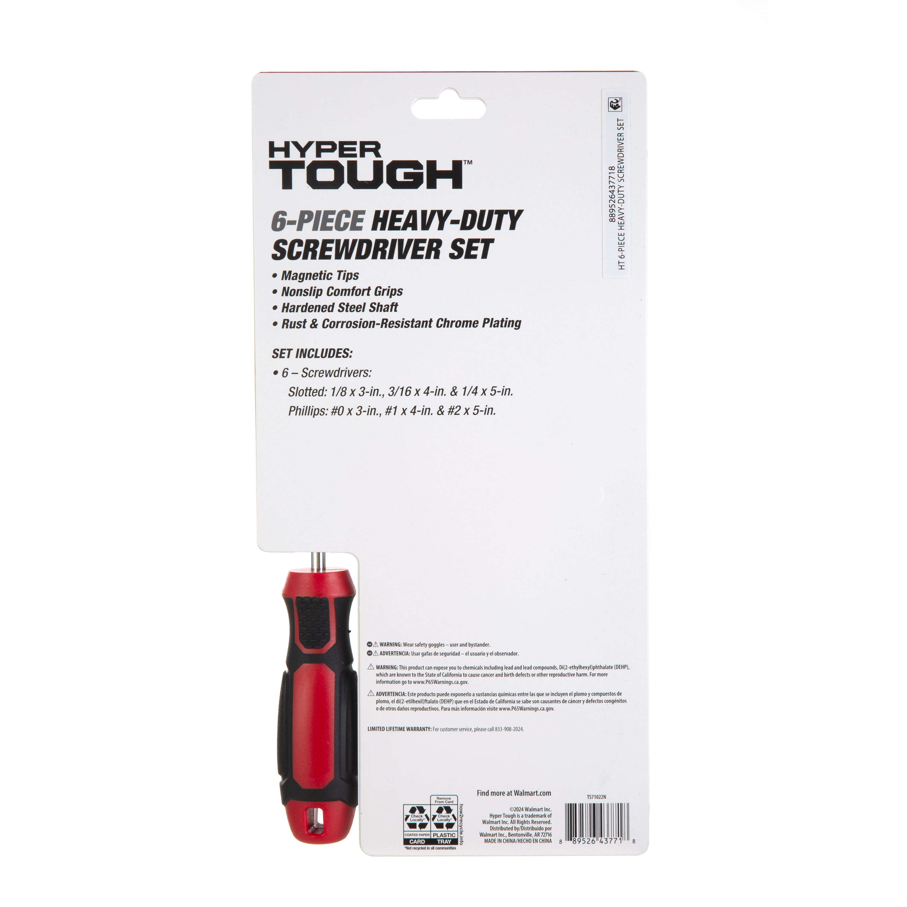 Juego de 6 destornilladores Hyper Tough 2