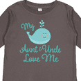 thumbnail image 4 of Inktastic My Aunt and Uncle Love Me Whale Boys or Girls Long Sleeve Toddler T-Shirt, 4 of 5