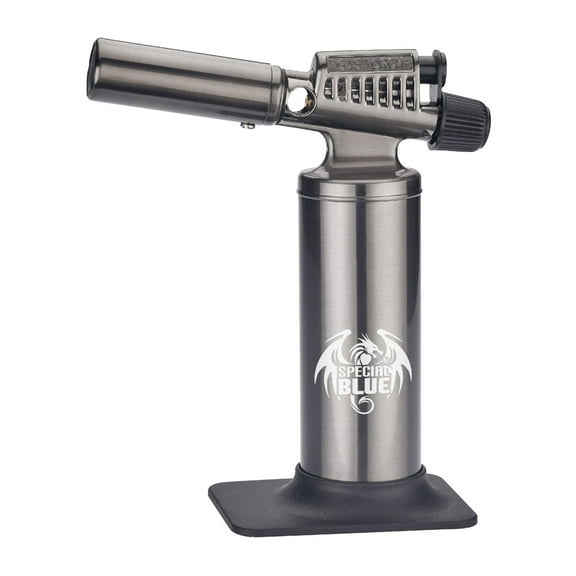 Special Blue Heavy Metal Butane Torch - Silver / 6.5"