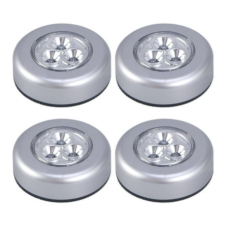 

4pcs Touch Light Battery Operated Light 3-LED Portable Night Light Supply