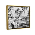 thumbnail image 3 of Stupell Industries Vintage Tropical Beach Resort Coastal Photography Gold Floater Framed Art Print Wall Art, 3 of 6