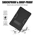 thumbnail image 4 of FIEWESEY Shockproof Rugged Case for Facetel Q3 Pro/TOSCIDO P20/P101/TOPELOTEK MID1001S/VUCATIMES N20/DUODUOGO/Vankyo Matrixpad S20/Hyundai Hytab Plus 10WB2 10"+Screen Protector (Black/Black, 1 Pack), 4 of 7