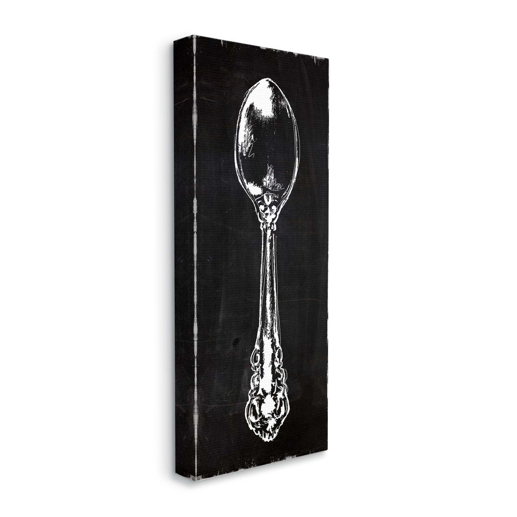 Stupell Industries Rustic Kitchen Spoon Utensil Vintage Dinner Cutlery Graphic Art Gallery Wrapped Canvas Print Wall Art, Design by Carol Robinson