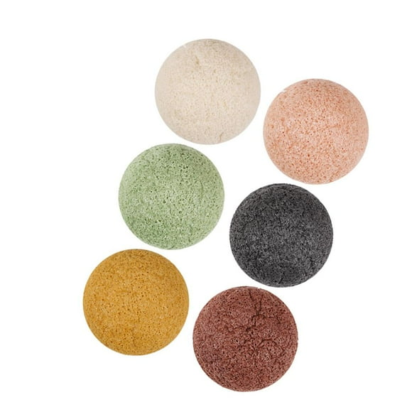 Paquete de 6, Almohadillas de Limpieza Suaves , Esponjas Faciales Exfoliantes, Cuerpo Y