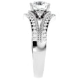 thumbnail image 2 of Pompeii 1 1/3Ct Diamond & Moissanite Designed Accent Engagement Ring in 10k Gold (G/H,I1), 2 of 6