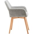 thumbnail image 6 of SOPTY Mid-Century Modern Accent Chair, Comfy Upholstered Armchair for Living Dining Room Bedroom, Gray, 6 of 16