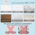 thumbnail image 5 of Juego de 8 ganchos, soporte para barra de cortina autoadhesivo, sin taladro, Clips de anillo montados en la pared, soporte para barra de fijación, barra de cortina ajustable, 5 of 5