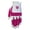 Fuschia, variant on USG Golf Glove | Junior | One Size Fits Most | Leather + Synthetic | Hydrolyte Microfiber Synthetic Technology (White, Left)