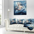 thumbnail image 3 of Designart The Wood River on a Decline - Abstract Throw Pillow - 18x18, 3 of 5