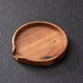 thumbnail image 3 of BANDEJA PARA SERVIR DE MADERA, Dañada Bandeja de Té de Madera Mañada Redonda Mañada Fácil de Limpiar para frutas, 3 of 7