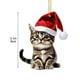 thumbnail image 3 of Colgante de coche de Navidad para gatos - Decoración colgante festiva para espejo retrovisor, mochila y hogar, adorno navideño rojo y verde, 3 of 8