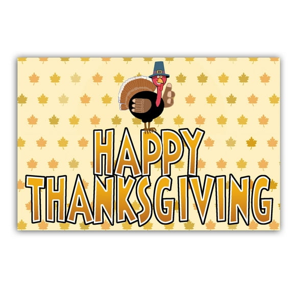 Happy Thanksgiving Turkey Postcards - 4 x 6 Happy Thanksgiving Postcards - 40 Th