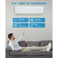 thumbnail image 2 of Emorefun 18000 BTU Smart Mini Split Air Conditioner with Heater, 23 SEER Wall Mount AC Unit with Installation Kit, 2 of 7
