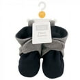 thumbnail image 2 of Hudson Baby Infant and Toddler Boy Cozy Fleece Booties, Navy Heather Gray, 12-18 Months, 2 of 2
