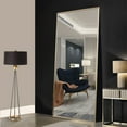 thumbnail image 3 of NeuType Full Length Floor Mirror Rectangular Gold 65"x22", 3 of 6