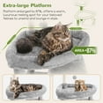 thumbnail image 6 of 83in Heavy Duty Cat Tree for Large Cats - XXL Multi-Level Cat Tower with 9 Sisal Scratching Posts, 2 Condos & Perches - Light Grey Modern Indoor Playhouse, 6 of 6