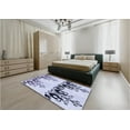 thumbnail image 5 of Ahgly Company Machine Washable Indoor Rectangle Transitional Lavender Blue Area Rugs, 7' x 10', 5 of 7
