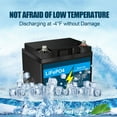 12V 50Ah LiFePO4 Lithium Battery with 5A Charger, Deep Cycle, for ...