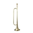 thumbnail image 1 of Yinanstore Clairon Cavalerie Trompette avec Embouchure Clairon Soufflant Trompette de Reconnaissance Clairon pour Cavalerie Fanfare Performance sur Scène Débutant Adultes Or Sib 7C, 1 of 8