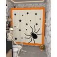 thumbnail image 5 of Halloween Araneid Star Orange Border Shower Curtain Set ，Waterproof Fabric Shower Curtains Shower Curtains for Bathroom,Bathroom Decor 60"x72", 5 of 6