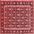 thumbnail image 1 of Ahgly Company Indoor Square Oriental Red Industrial Area Rugs, 6' Square, 1 of 4