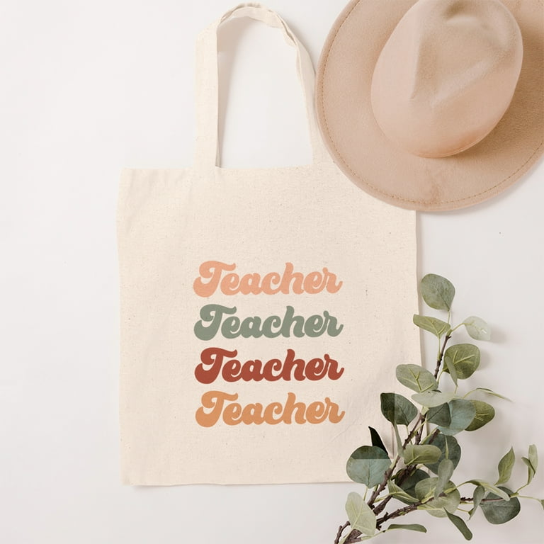 Cute teacher tote bags hot sale