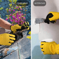 thumbnail image 6 of 1 pair of labor insurance gloves non-slip work gloves stab-proof hand gardening breathable - yellow, 6 of 6