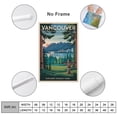 thumbnail image 2 of Vintage Vancouver Cityscape Retro Canadian Tourism with Parks & Urban Landscape Print Poster, 2 of 8
