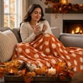 thumbnail image 2 of 59.1x39.4 Inch Fall Thanksgiving Harvest Themed Throw Blanket, Soft Cozy Leaf Pattern Decorative Blanket, Warm Seasonal Blanket For Sofa Couch Bedside Home Decor, 2 of 8