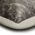thumbnail image 2 of The HomeCentric Decorative Grey Pack of 2, 12"x24" (30x60 cm) Lumbar Pillow Cover, Suede Solar Quartz / Gemstone / Faux Leather / Marble print Oblong Pillow, Abstract Modern - Quartz Center Grey, 2 of 9