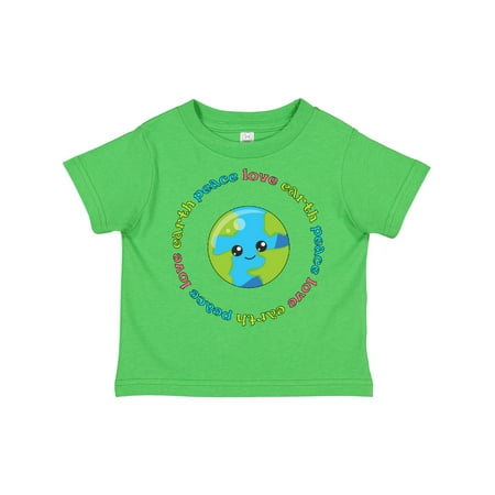 

Inktastic Peace Love Earth Gift Toddler Boy or Toddler Girl T-Shirt