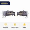 thumbnail image 3 of Ainehome 2PCS Living Room Set, Sectional Sofa Set, Sectional Sofa, 3 of 5