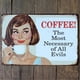 thumbnail image 4 of Letrero metálico estilo shabby chic de 20x30 cm con la palabra "CAFÉ". Póster de café para decoración de pared de bar o pub. 06, 4 of 6