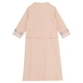 thumbnail image 6 of Aislor Girls Kids Muslim Islamic Abaya Long Sleeve Zipper Gown Middle East Girls Maxi Dress Pink 160, 6 of 7