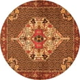 thumbnail image 1 of Ahgly Company Indoor Round Persian Orange Traditional Area Rugs, 3' Round, 1 of 1