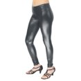 thumbnail image 3 of Vivian's Fashions Long Leggings - Liquid Leather (Junior and Junior Plus Sizes), 3 of 3