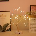 thumbnail image 2 of ziyahi Night Light Tree Shape LED 1000lm Table Light USB Decoration DIY Home Bedroom Lamp, 36LED, Warm White Light, Pearl, 2 of 6