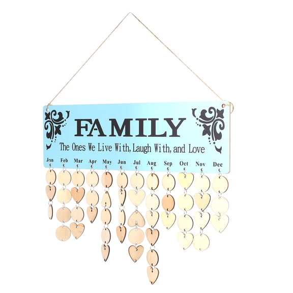 FELTECHELECTR - Calendar Hanging Board 1 Set 15.72x4.72x0.20in for Home Decoration and Organization