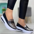 thumbnail image 4 of Fashion Loafers Luxury Designer Breathable Slip-On Vulcanized Shoes Casual Wedge Heel Lightweight 2024 Outdoor Women's Sneakers, 4 of 6