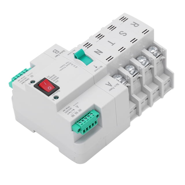 Interruptor de transferencia automática,Interruptor de transferencia de transferencia automática de doble potencia Interruptor de transferencia de energía tipo carril Din Rendimiento finamente sintonizado