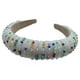 thumbnail image 2 of Sonducket Diademas con cuentas de cristal, tocado bohemio, accesorios flexibles para el cabello, diademas, tocados para mujer, boda Accesorio para el cabello Blanco colorido, 2 of 6
