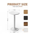 thumbnail image 6 of CONCETTA Modern Round Side Table, Accent End Table with Solid Wood Spindle, Small Drink Stand for Living Room, Bedroom, Couch, Office, White, 6 of 9