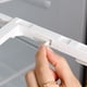 thumbnail image 3 of Organizador de cocina, cesta de almacenamiento, estante de metal, diseño de 2 niveles, colgar en frigorífico, para cocina, portátil, metal resistente, para hogar moderno, 3 of 9