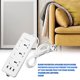thumbnail image 5 of Monstrate Universal Smart Socket Surge Protector Power Strip es un cable de 2 m de diseño 6 en 1 con 3 puertos de carga USB y 3 salidas para enchufe de Accesorios para electrodomésticos Monstrate HA002560-00, 5 of 6