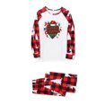 thumbnail image 5 of Odeerbi Christmas Pajamas for Family Holiday Long Sleeve Family Christmas Pajamas Matching Sets Mom Casual Printed Top Pants Outfits Loungewear Two-Piece Sleepwear Xmas PJs Set Red, 5 of 5