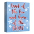 thumbnail image 2 of Creative Products Land of the Free and Home of the Brave with Stars Background 11 x 14 Canvas Wall Art, 2 of 5