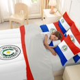 thumbnail image 5 of Manfei Paraguay Flag 7 Pieces Full Size Bedding Sets,World Patriot Full Size Bed in a Bag,Red White Blue,Light Gray Reversible, 5 of 7