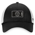 thumbnail image 2 of Men's Fanatics Black/White Chicago Blackhawks Authentic Pro Trucker Snapback Hat, 2 of 4
