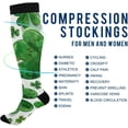 thumbnail image 4 of Coolnut Saint Patricks Green Shamrock Compression Socks for Women&Men Circulation-Best Support for Nurses, Running, Athletic-1 Pairs Gift, 4 of 7