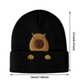 thumbnail image 4 of Beanie Hat for Women Men Funny Capybara Lover Christmas Birthday Decoration Embroidered Knit Gifts, 4 of 4
